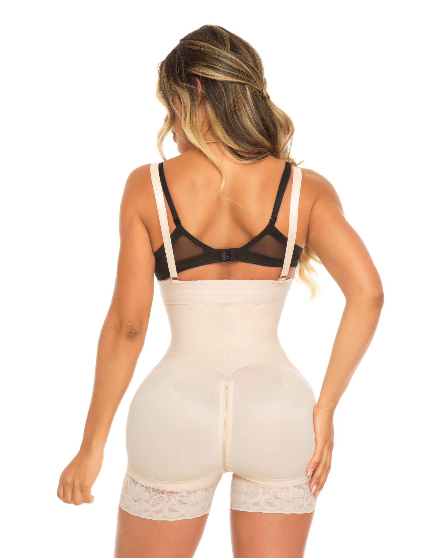 Faja colombiana moldeadora extra corta strapless con cierre. REF 1377 ESTILIZA