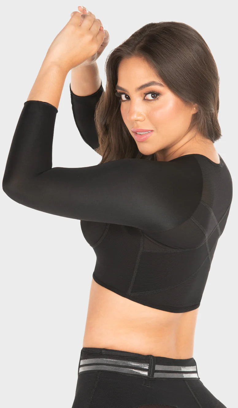 Brasier colombiano posquirúrgico con mangas. REF. B00204 MyD