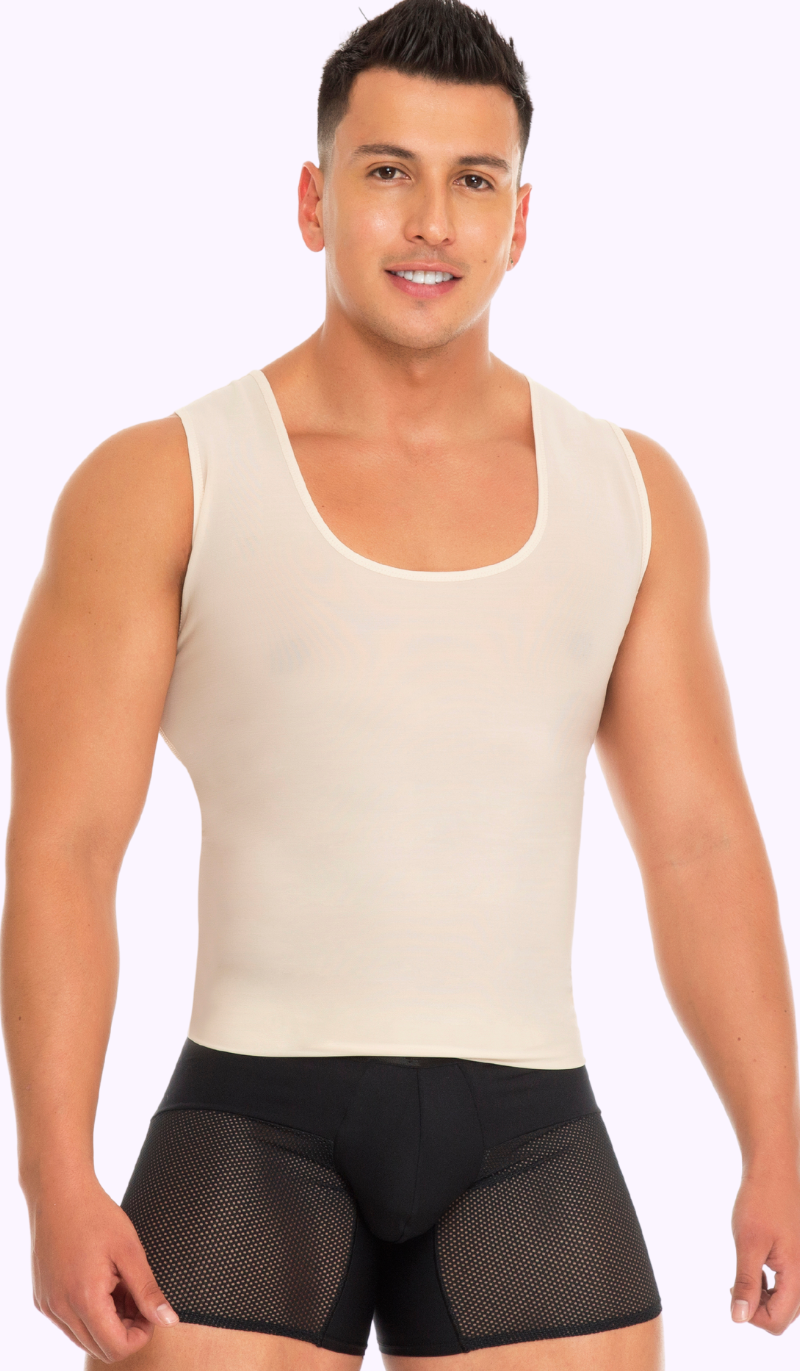 Faja colombiana postquirúrgica chaleco de hombre. REF 1372 ESTILIZA