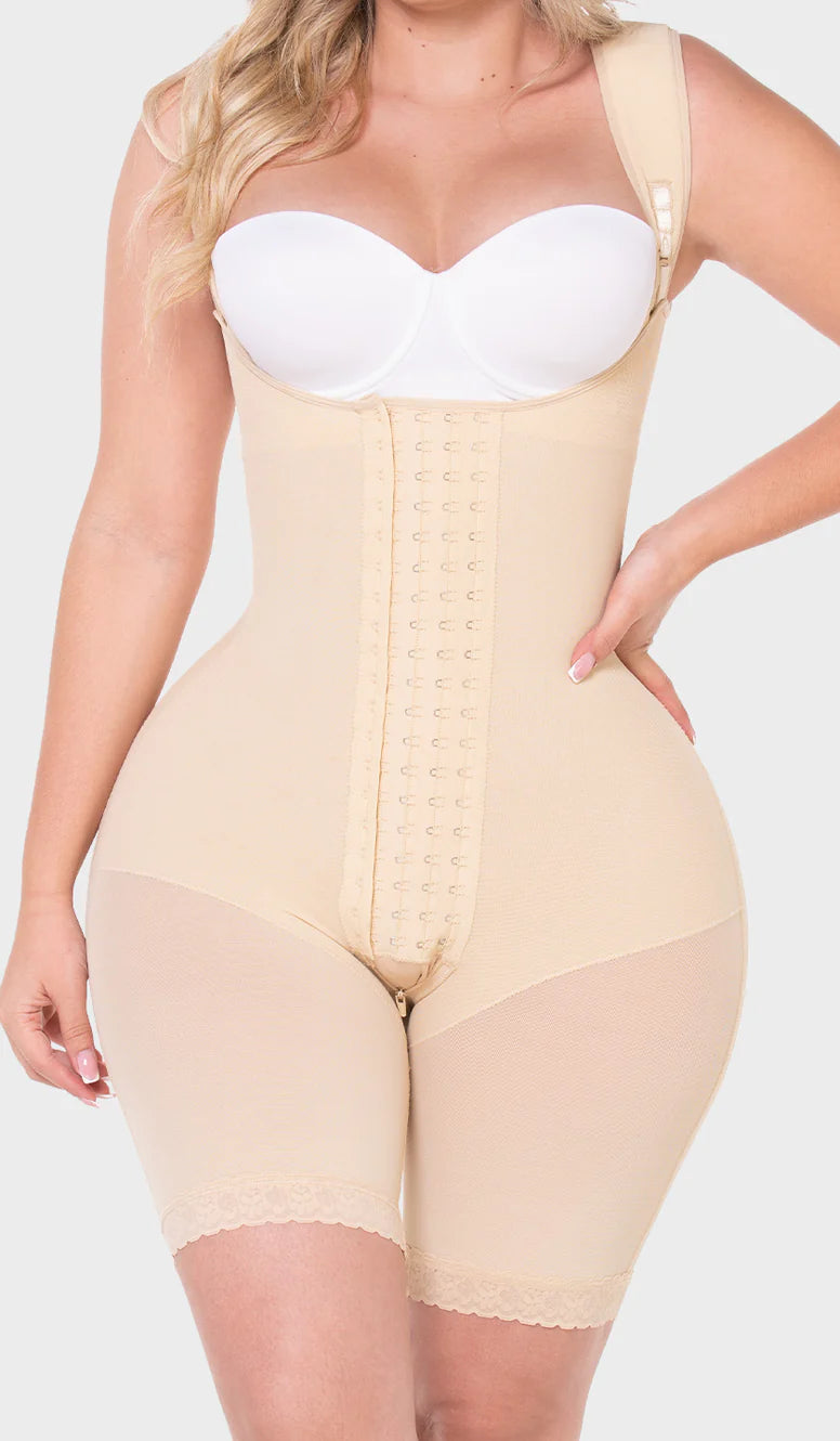 Faja colombiana media pierna con capacidad ULTRA en cadera. REF. F00489 MyD
