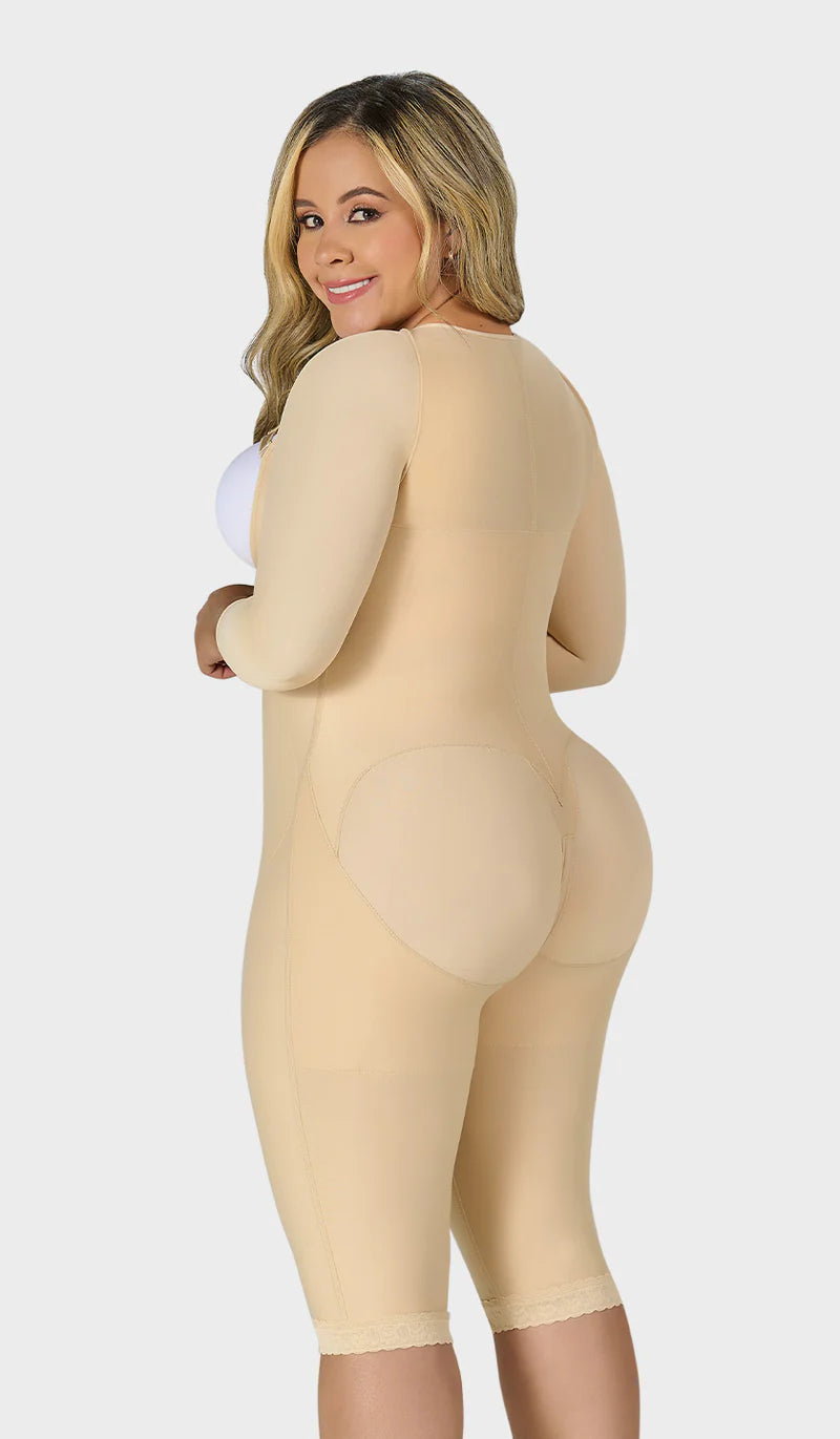 Faja colombiana larga con mangas etapa1 Basic line. REF. F04474 MyD