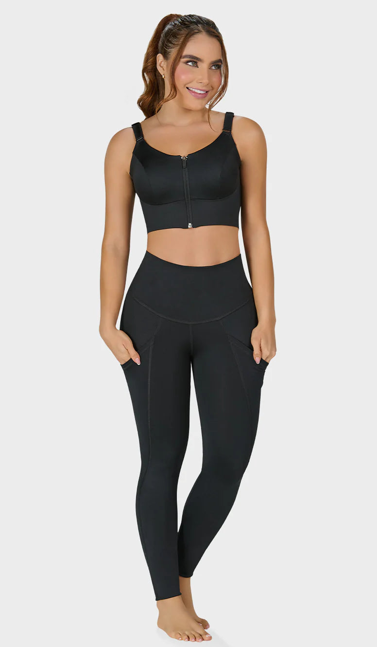 Leggins colombiano deportivo con bolsillos. REF. L05929 MyD