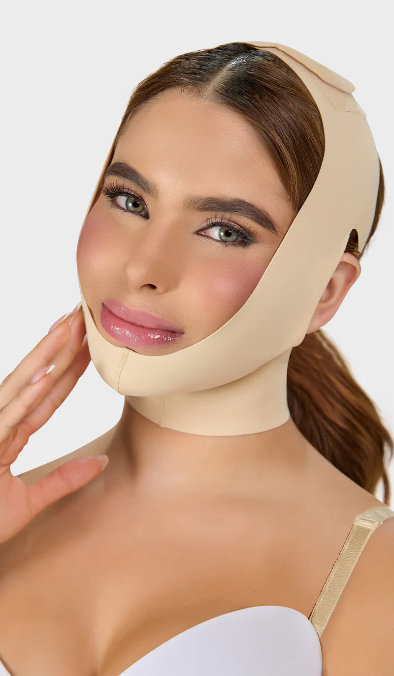 Mentonera colombiana reductora post operatoria control papada. MyD M0810
