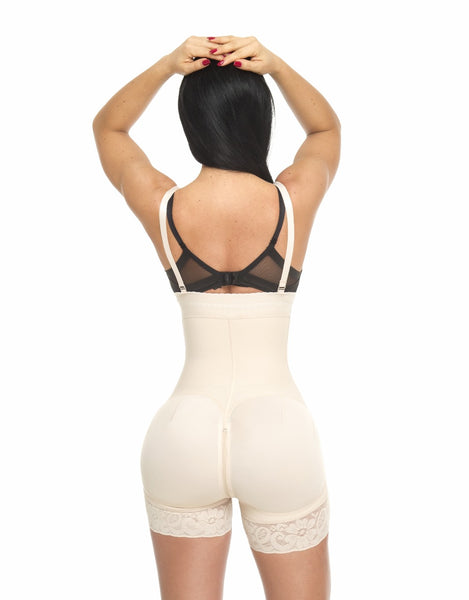 Faja Colombiana Moldeadora Extra Corta Strapless Con Ganchos Estiliza Ref.1391