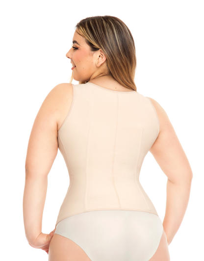 Faja chaleco reductor postoperatorio tirante ancho. REF 1395 ESTILIZA