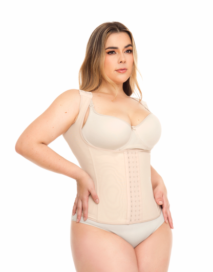 Faja chaleco reductor postoperatorio tirante ancho. REF 1395 ESTILIZA