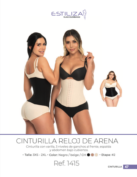 Faja Colombiana Cinturilla Reductora Postquirúrgica Estiliza Ref. 1415