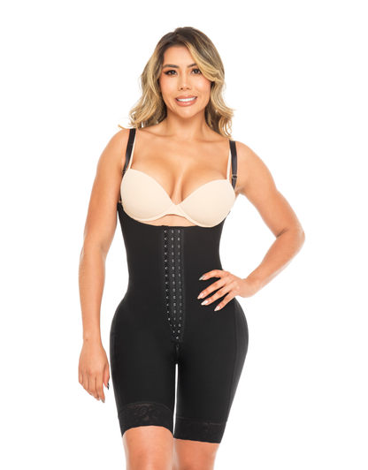 Faja colombiana reductora corta reloj de arena con tirante ancho. REF 1420 ESTILIZA
