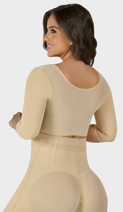 Chaleco colombiano con mangas corrector de postura reductor. REF CH004 MyD