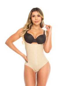 Faja Colombiana Estiliza 1419 Tanga Alta Compresión Moldeadora Reductora BodyShaper